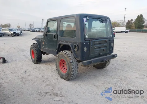 1998 Jeep Wrangler Sahara из США, поврежденный, VIN 1J4FY49S6WP733257